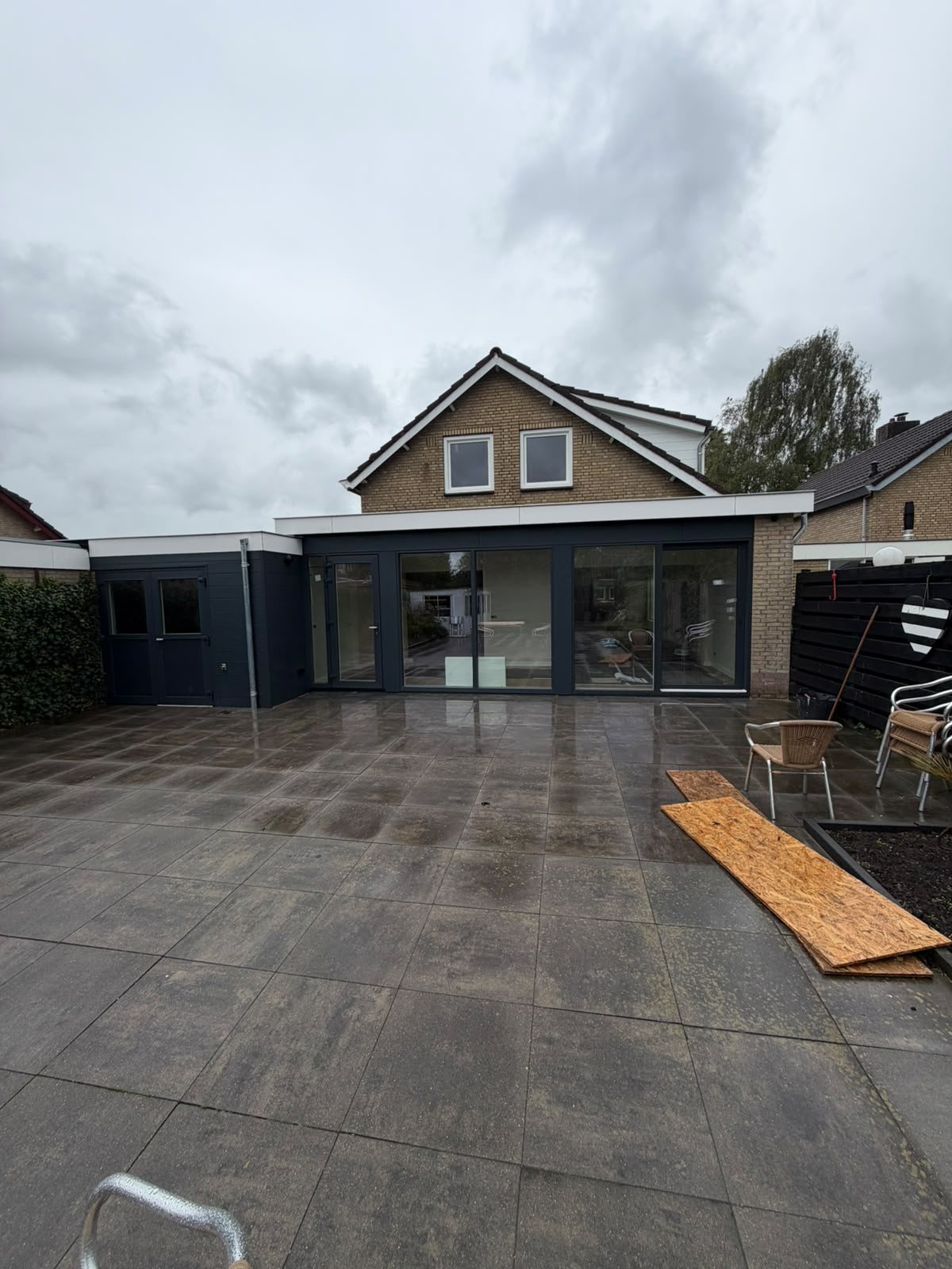 Aanbouw in uitvoering
